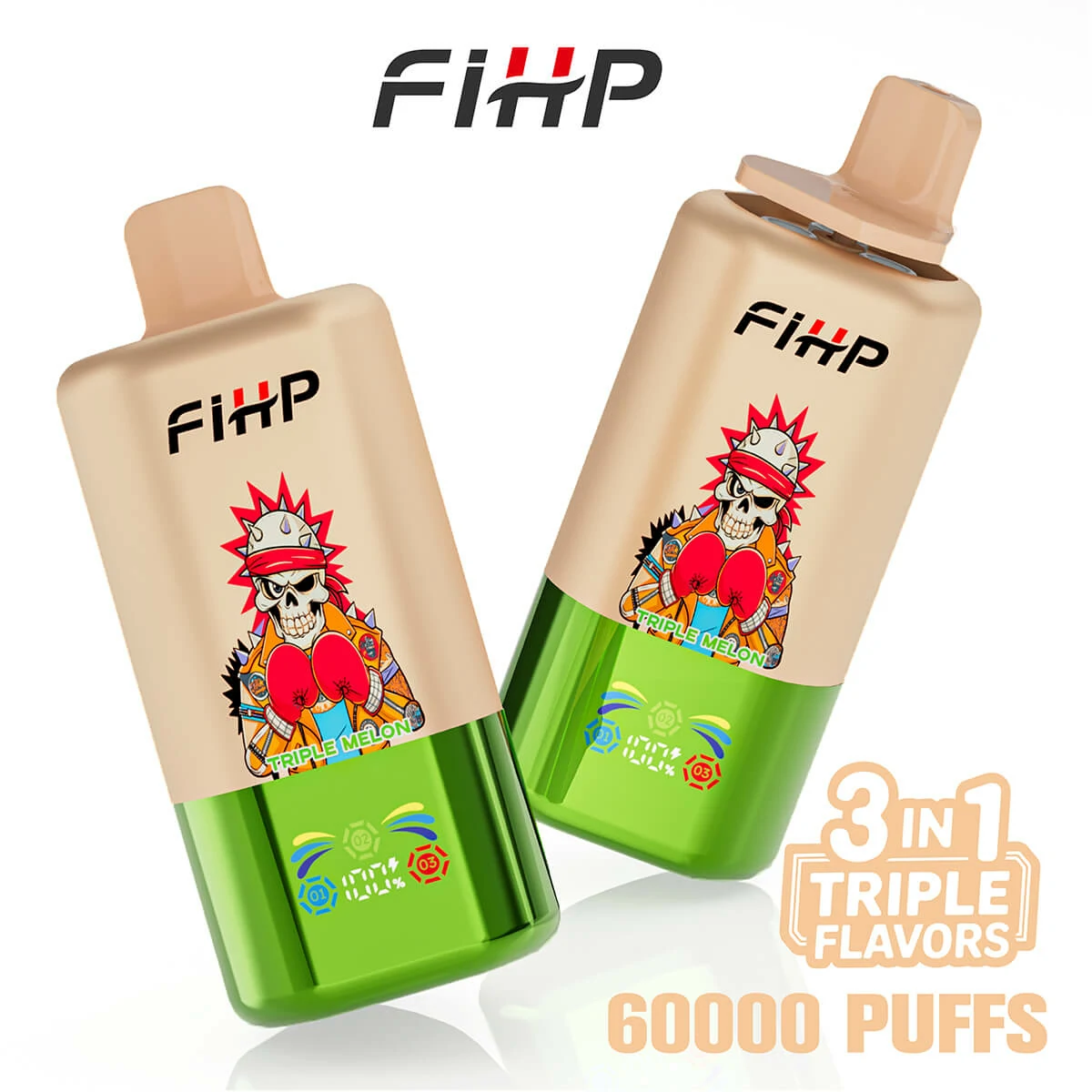 FIHP 60000パフ 3-in-1 使い捨て電子タバコ 画像9