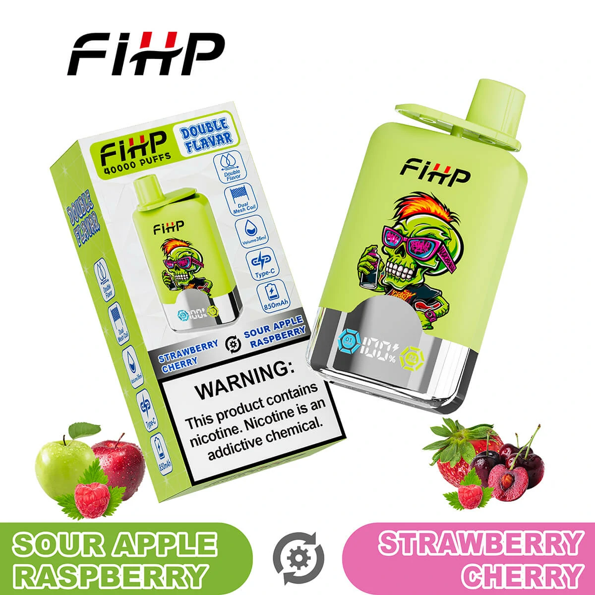 FIHP 40000パフ 2-in-1 使い捨て電子タバコ 画像3