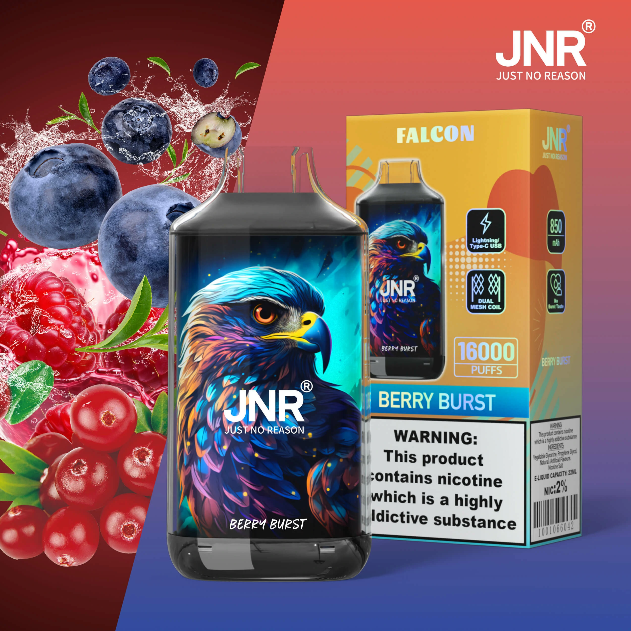JNR Falcon 16000パフ 使い捨て電子タバコ 画像5