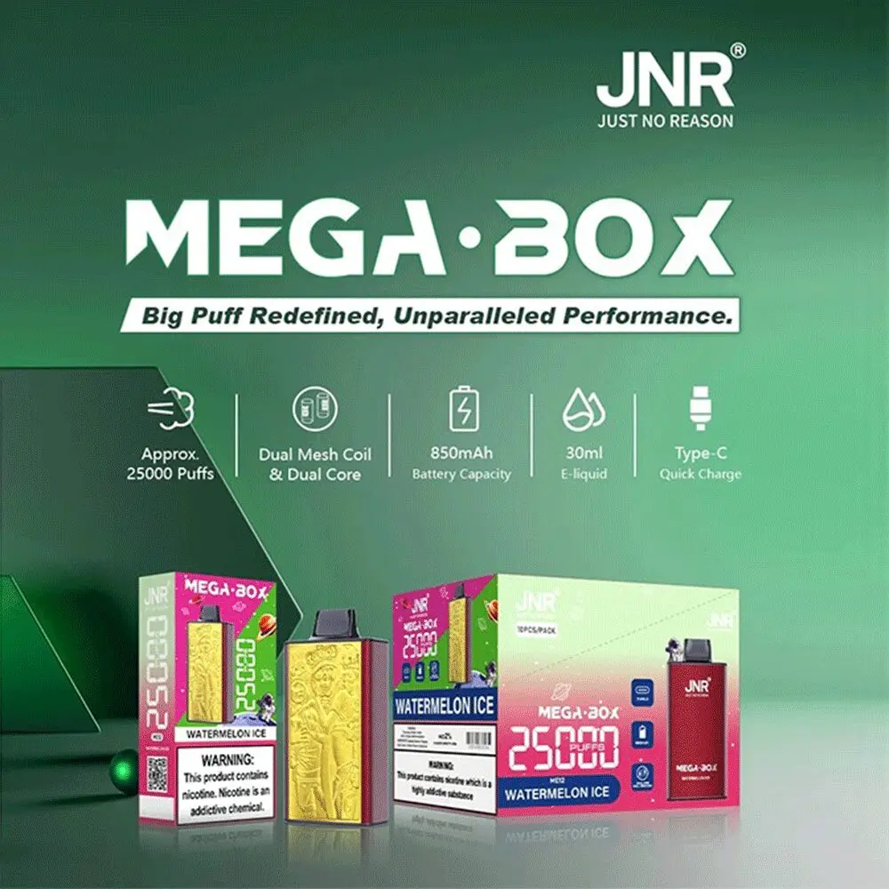 JNR Mega Box 25000パフ 使い捨て電子タバコ