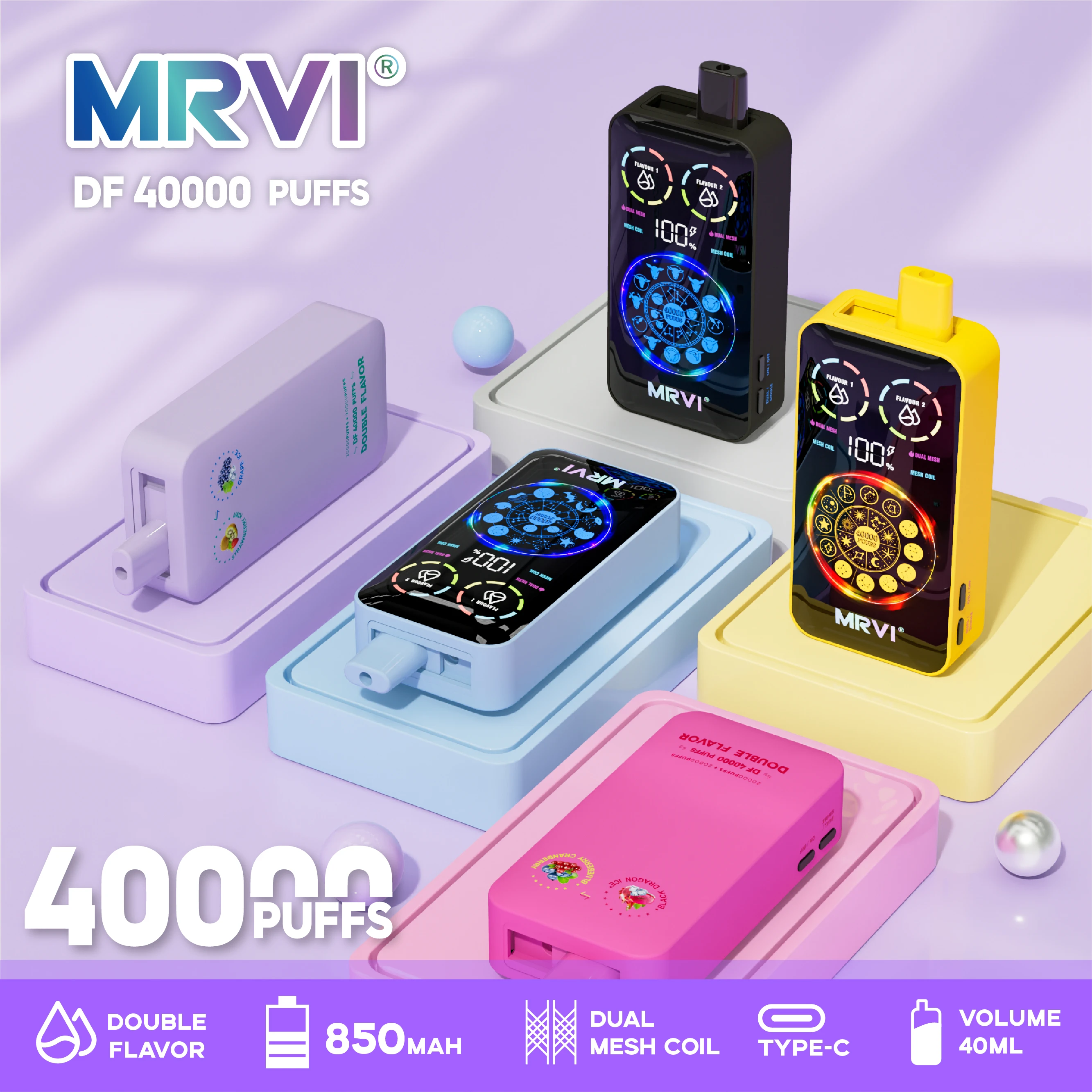 MRVI DF 40000パフ 使い捨て電子タバコ 画像2