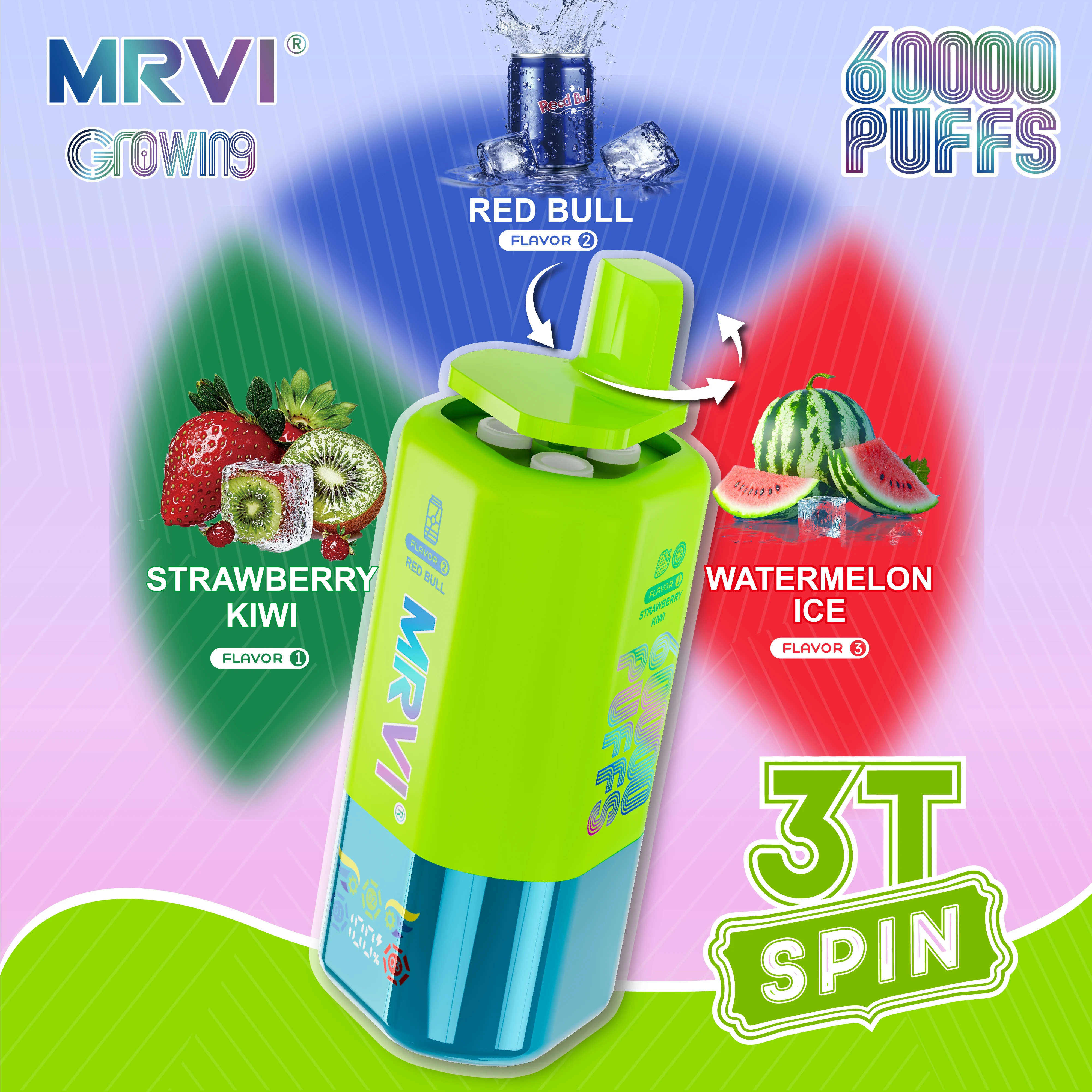 MRVI GROWING 3T SPIN 60000パフ 使い捨て電子タバコ 画像11