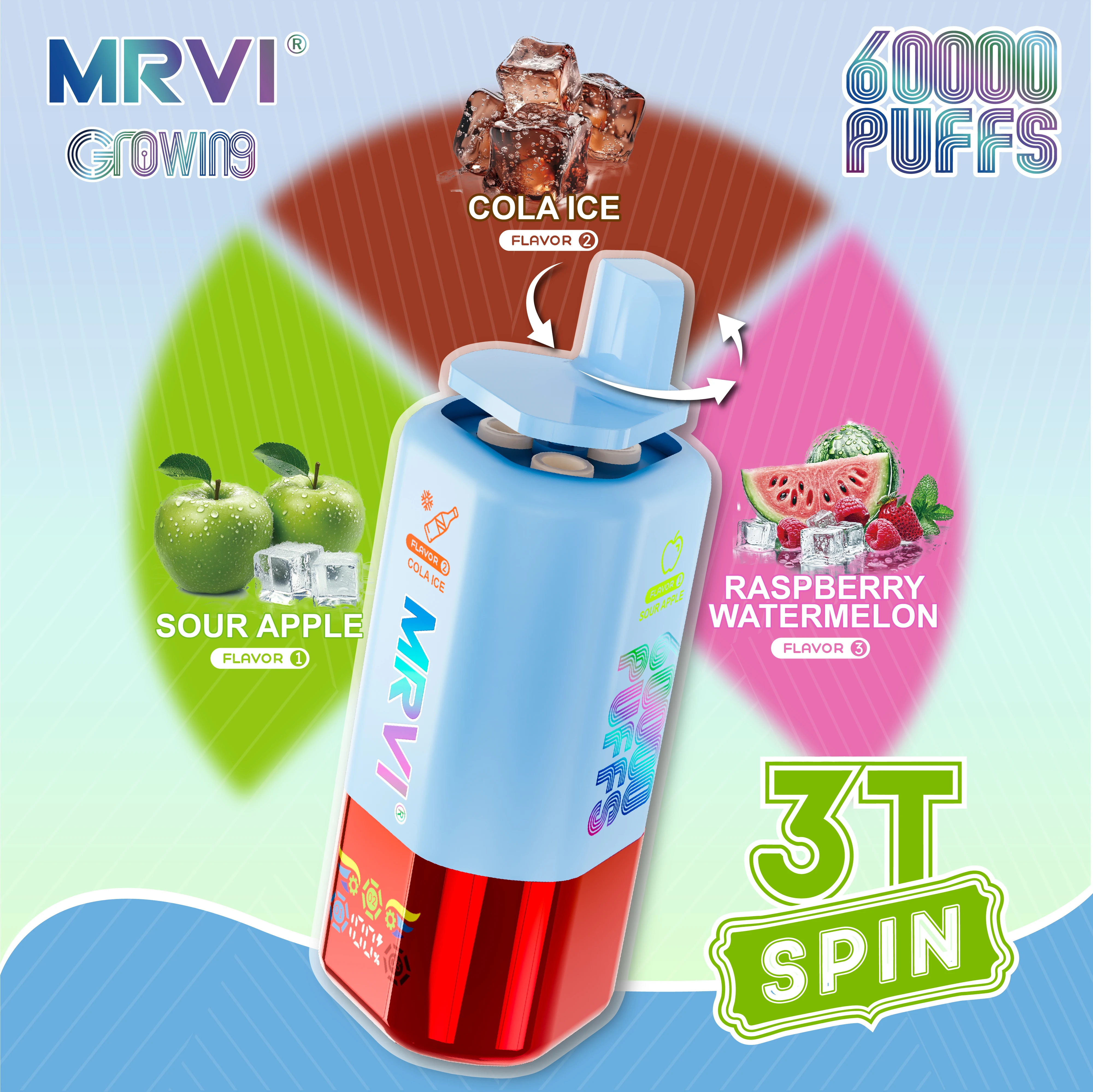 MRVI GROWING 3T SPIN 60000パフ 使い捨て電子タバコ 画像7