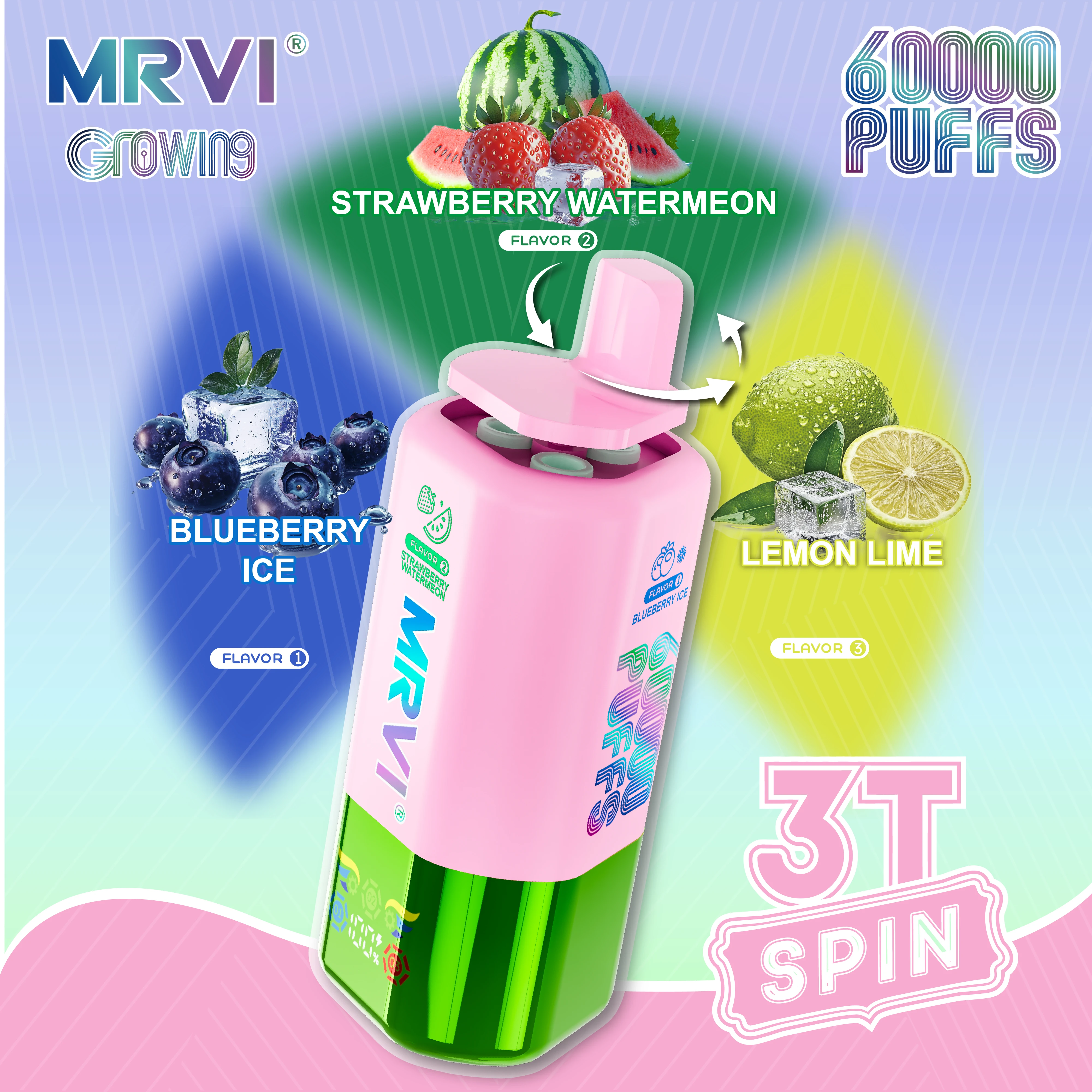 MRVI GROWING 3T SPIN 60000パフ 使い捨て電子タバコ 画像9