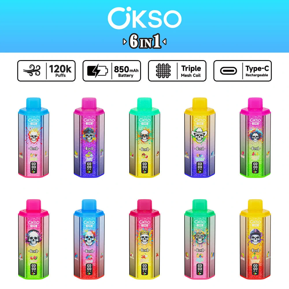 Okso 120000パフ 6-in-1 使い捨て電子タバコ 画像10