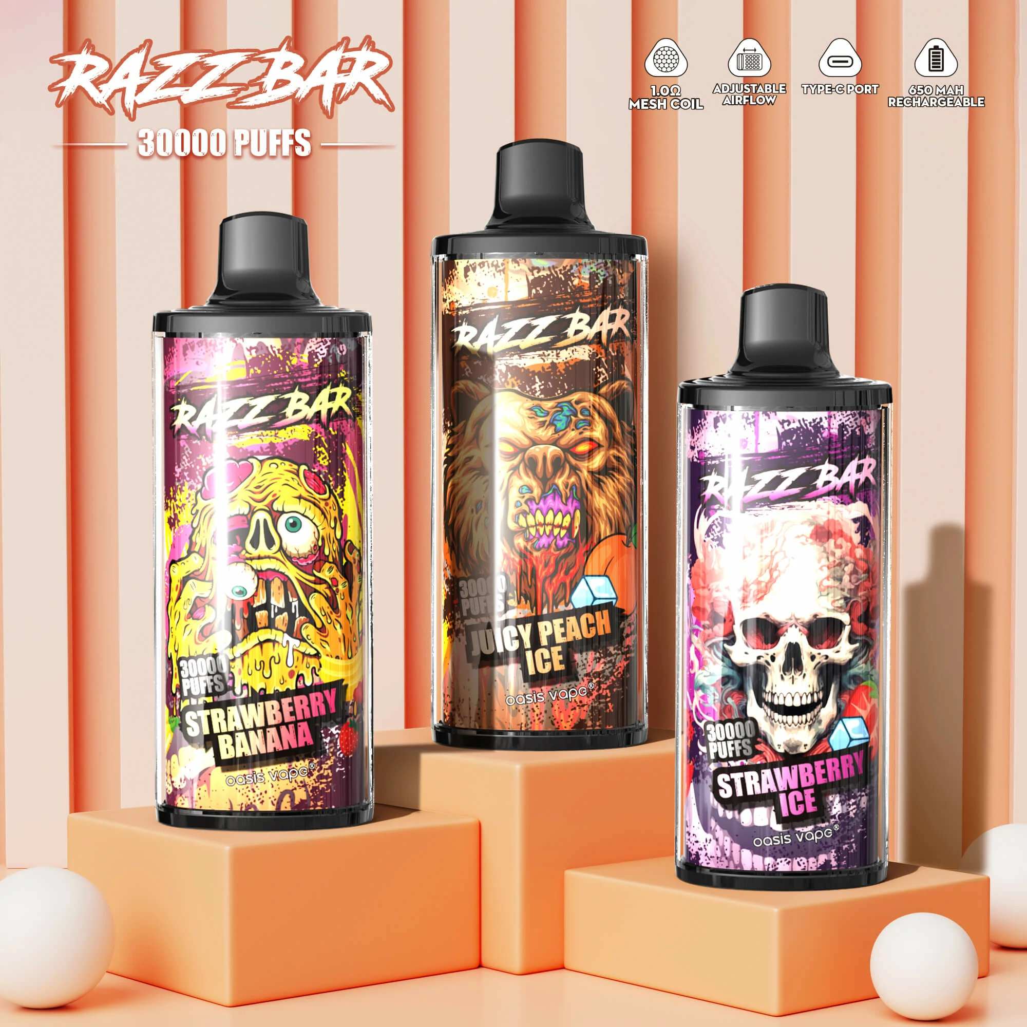 Razz Bar 30000パフ 使い捨て電子タバコ 画像6