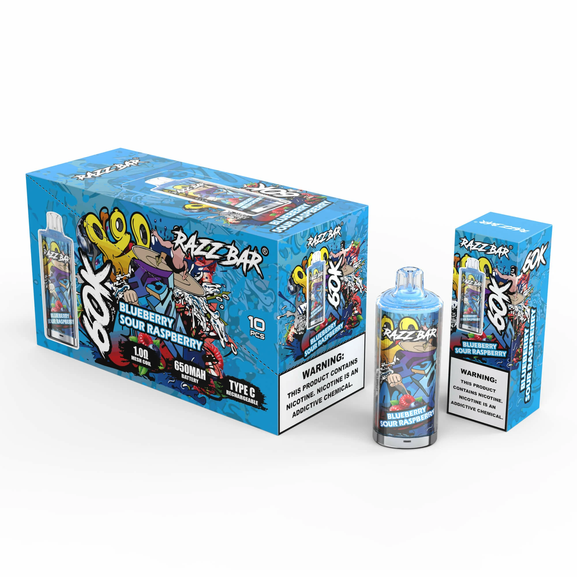 Razz Bar 60000パフ 使い捨て電子タバコ 画像6