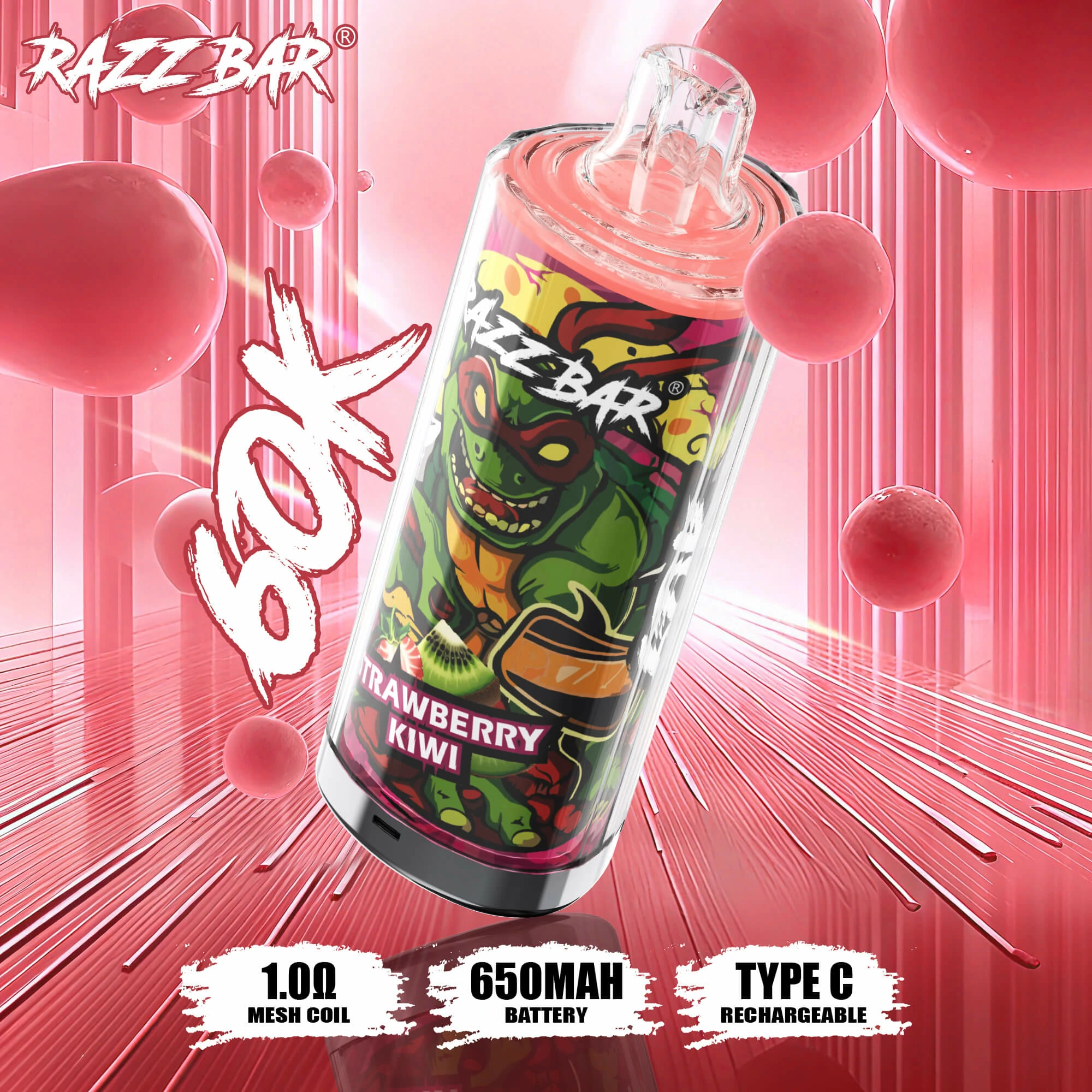 Razz Bar 60000パフ 使い捨て電子タバコ 画像3