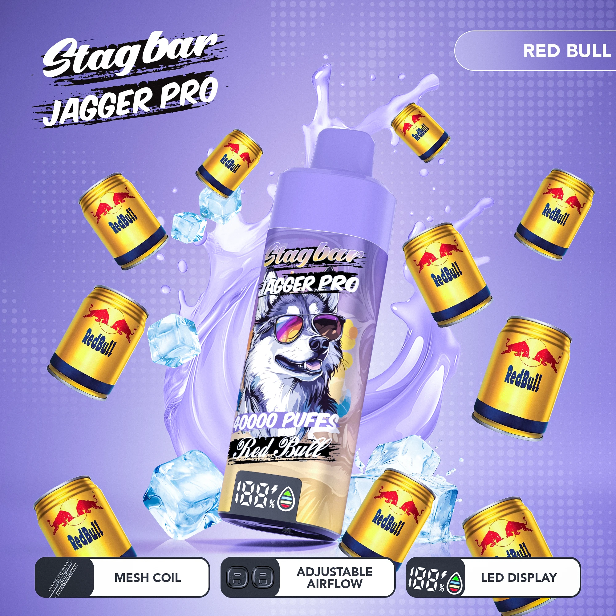 Stag Bar Jagger Pro 40000パフ 使い捨て電子タバコ 画像4