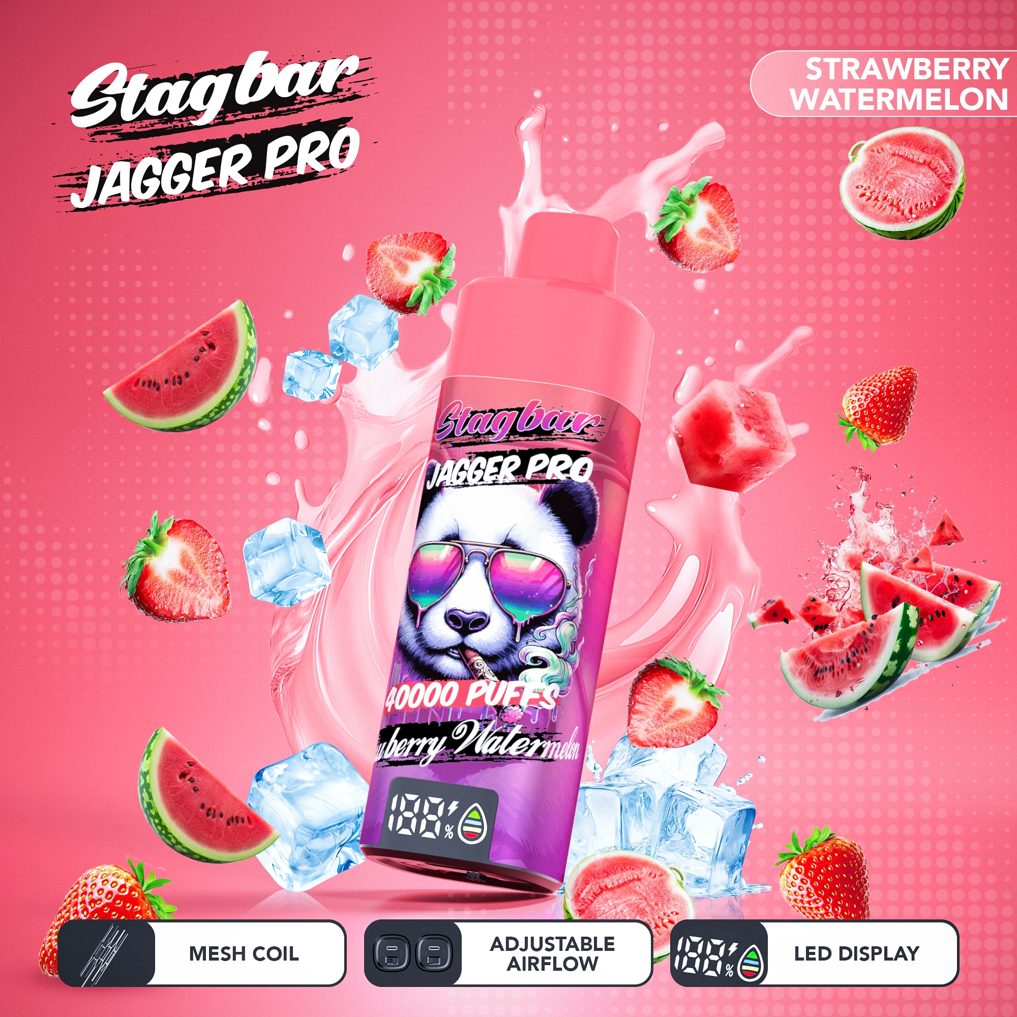 Stag Bar Jagger Pro 40000パフ 使い捨て電子タバコ 画像8