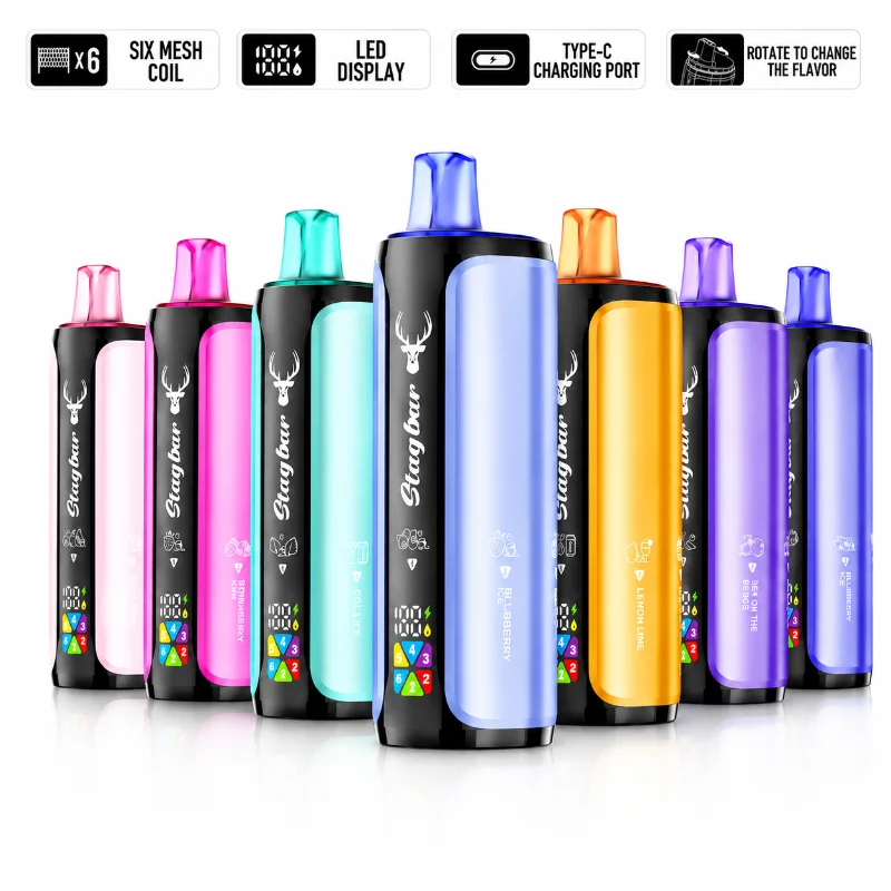 Stag Bar 180000パフ 6-in-1 使い捨て電子タバコ
