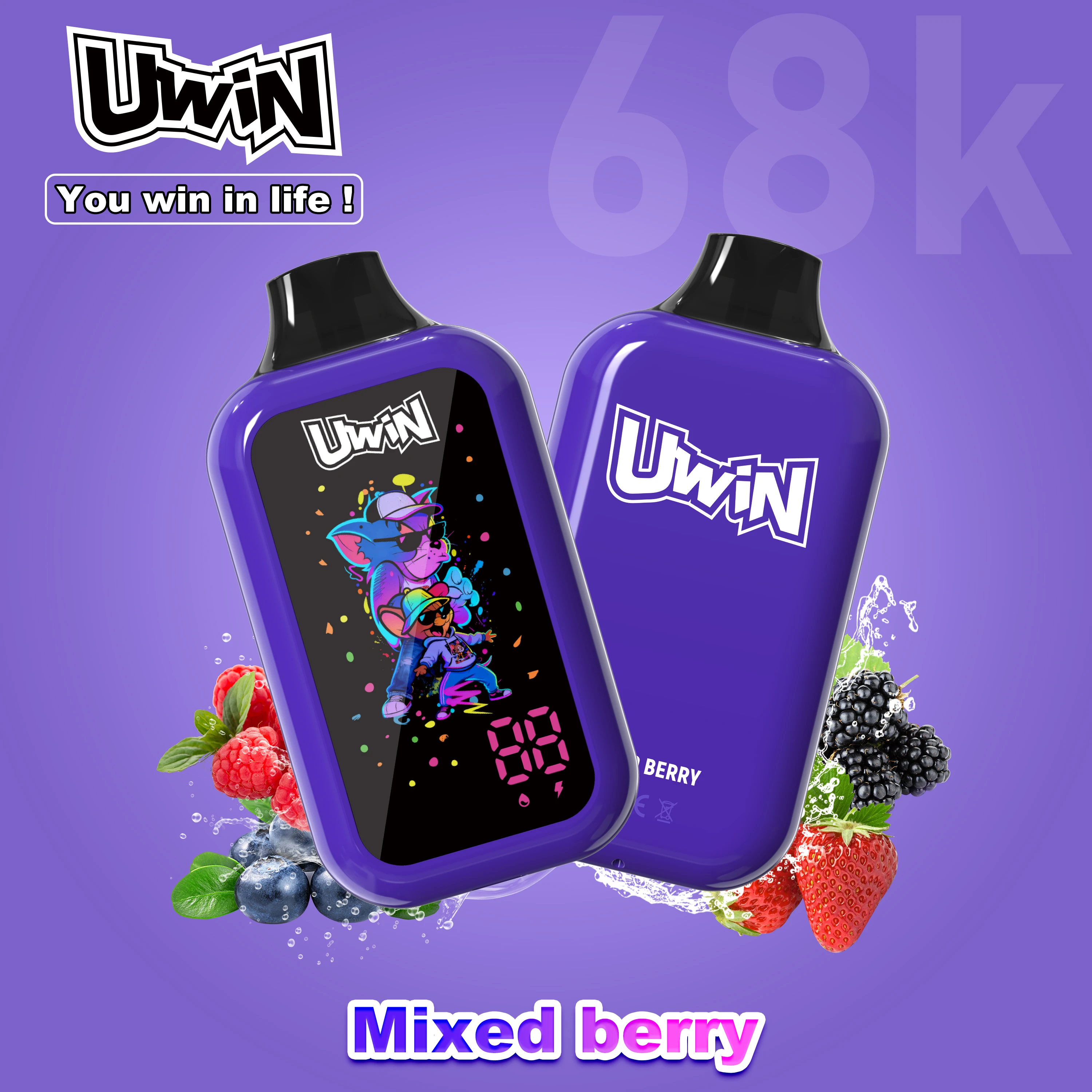 UWIN Digtal Box 68000パフ 使い捨て電子タバコ 画像4