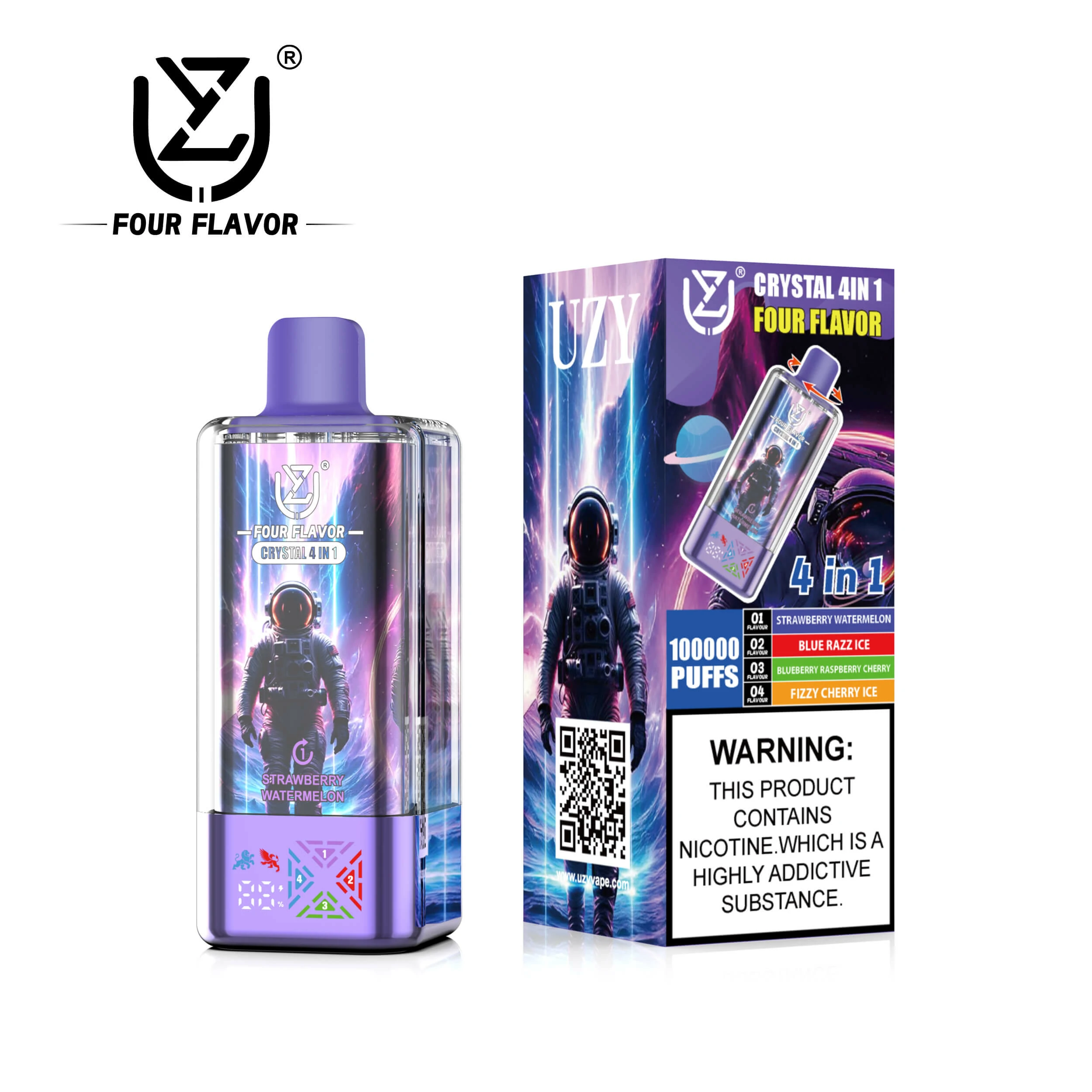 UZY Crysta 100000パフ 4-in-1 使い捨て電子タバコ 画像7