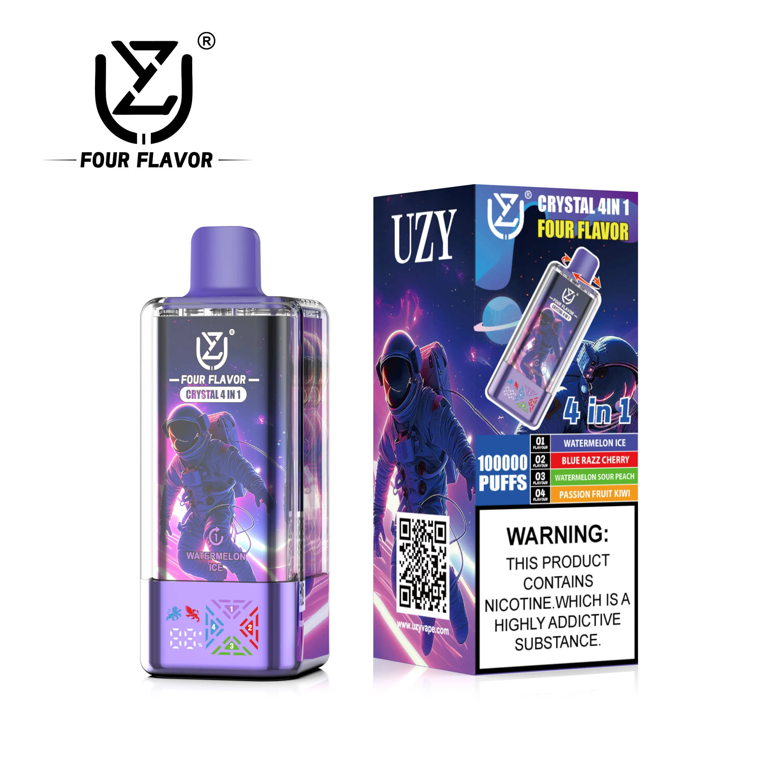 UZY Crysta 100000パフ 4-in-1 使い捨て電子タバコ 画像6