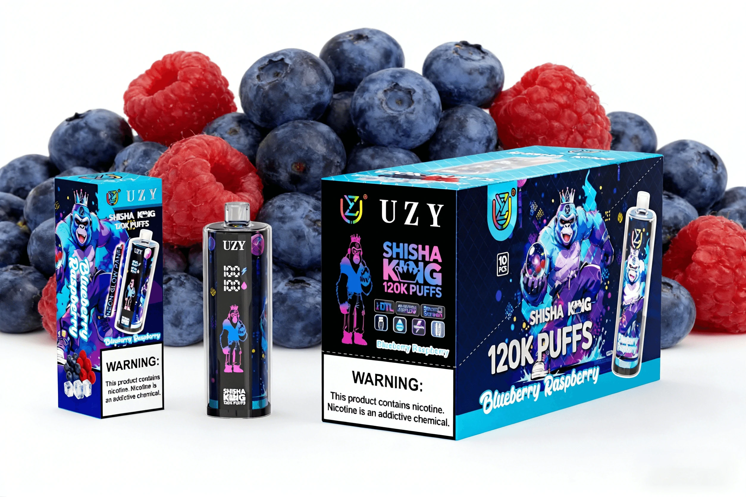 UZY Shisha HOOKAH KING 120000パフ 使い捨て電子タバコ 画像6