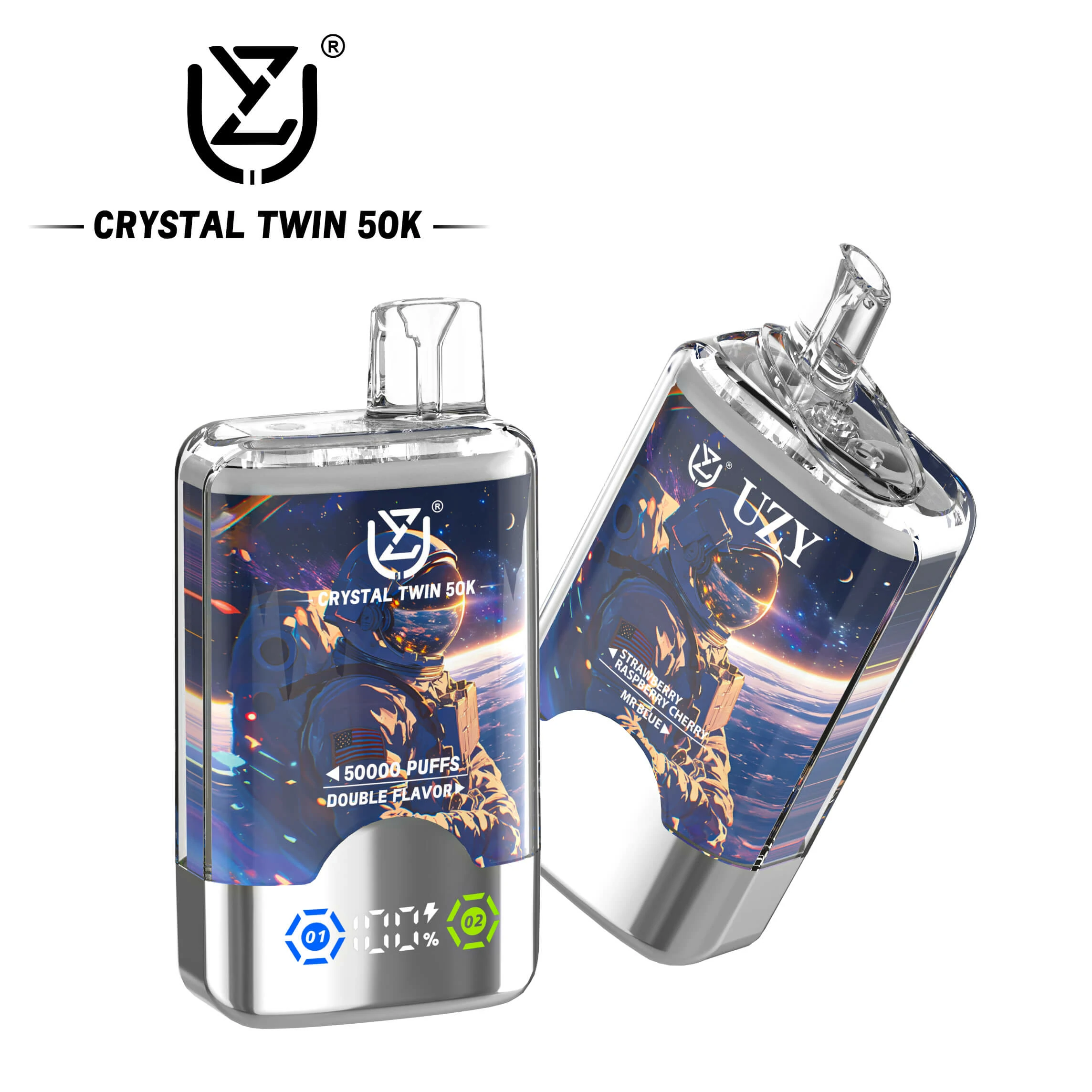 UZY Crystal Twin 50000パフ 使い捨て電子タバコ 画像2