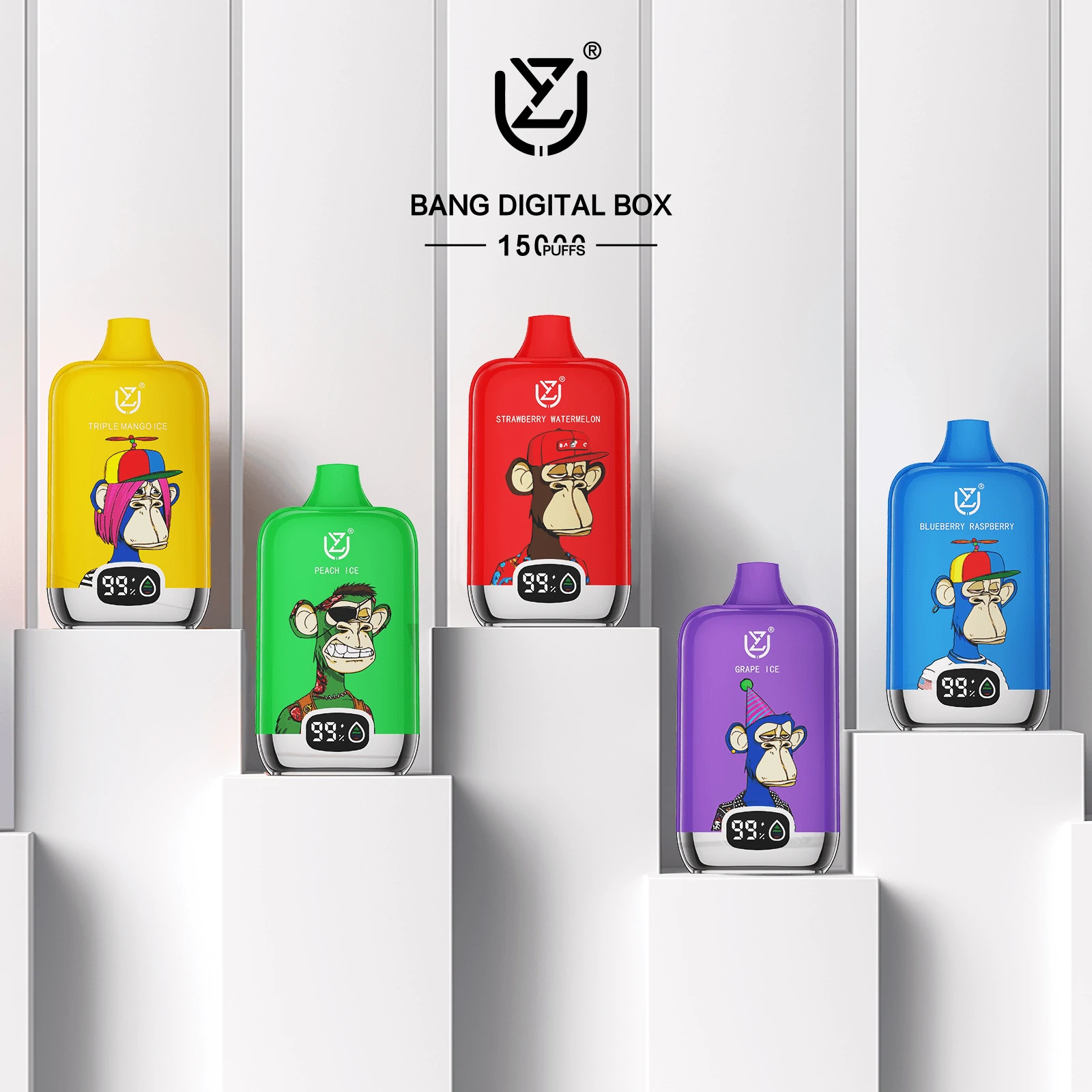 UZY Bang Digital 15000パフ 使い捨て電子タバコ 画像2