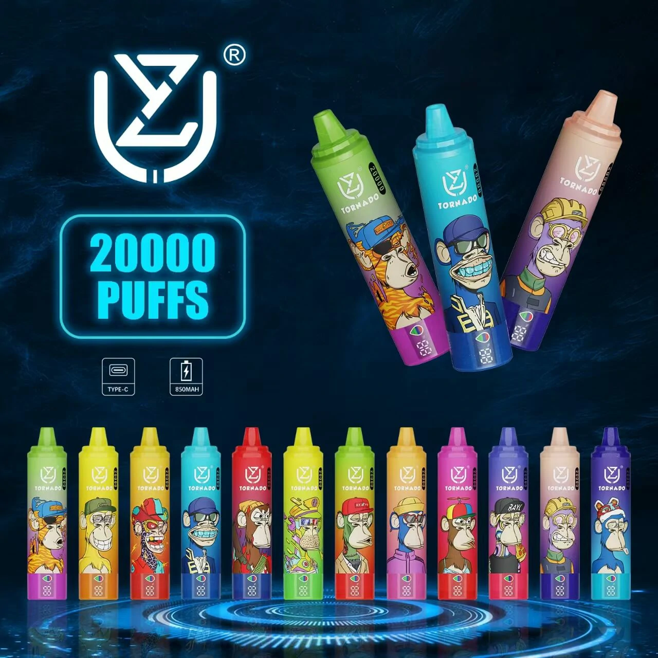 UZY Tornado 20000パフ 使い捨て電子タバコ 画像7