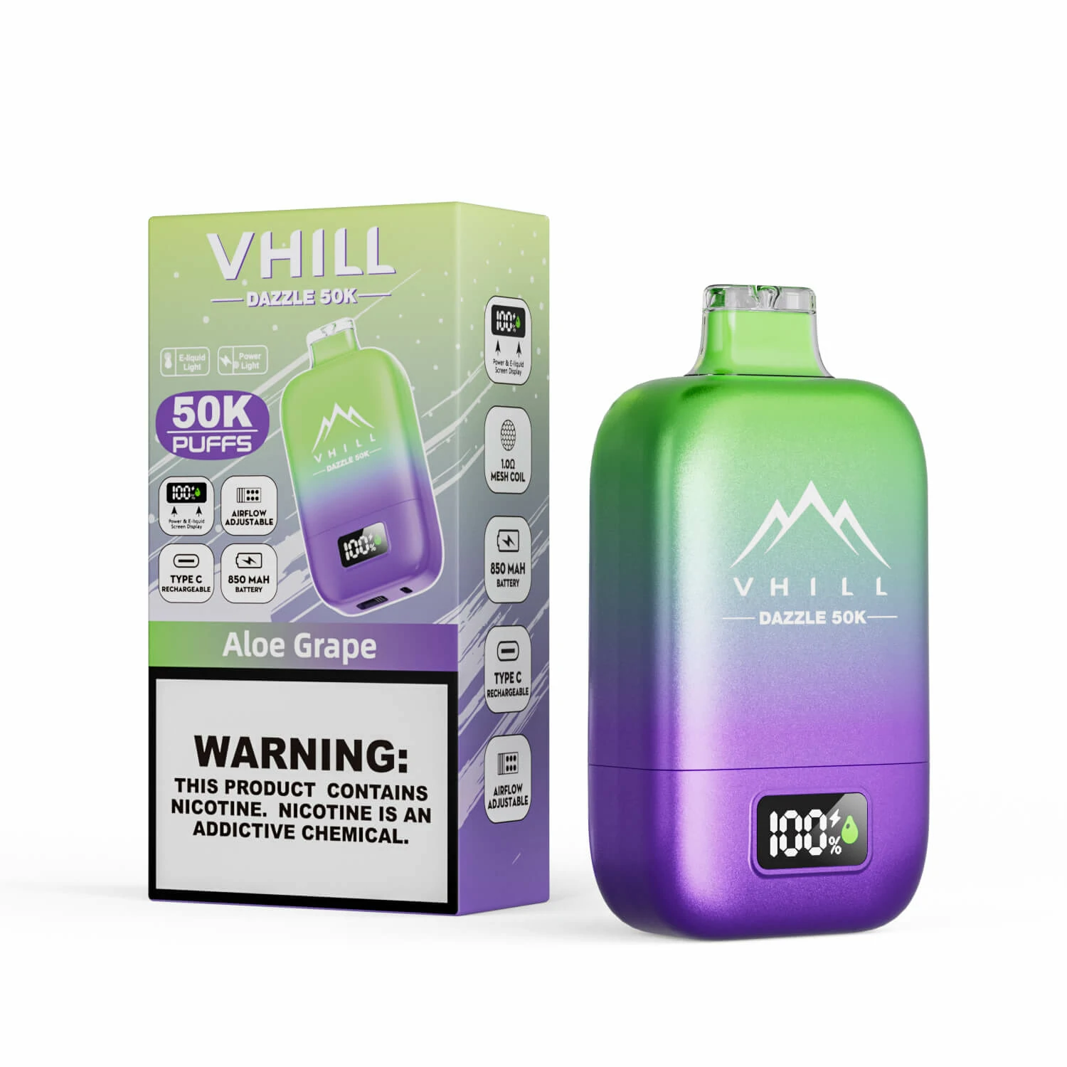 VHILL DAZZLE 50000パフ 使い捨て電子タバコ 画像4