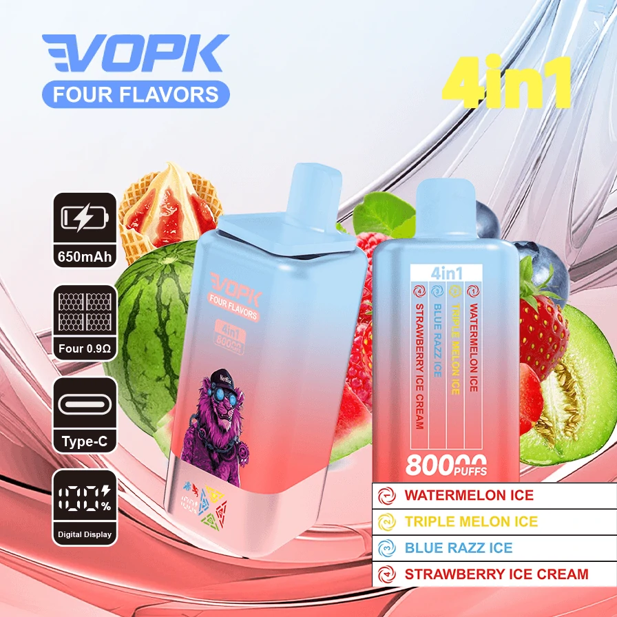 Vopk 80000パフ 4-in-1 使い捨て電子タバコ 画像4
