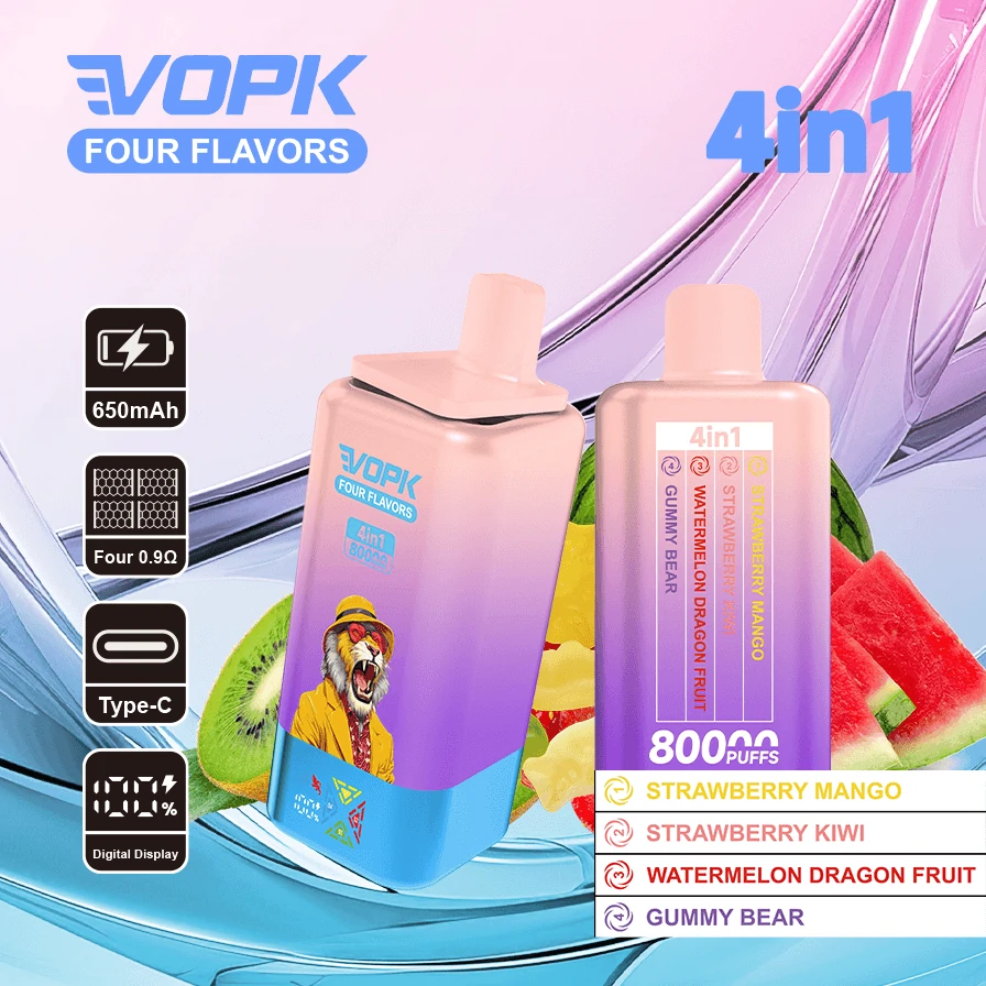 Vopk 80000パフ 4-in-1 使い捨て電子タバコ 画像6