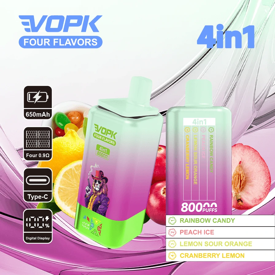 Vopk 80000パフ 4-in-1 使い捨て電子タバコ 画像2
