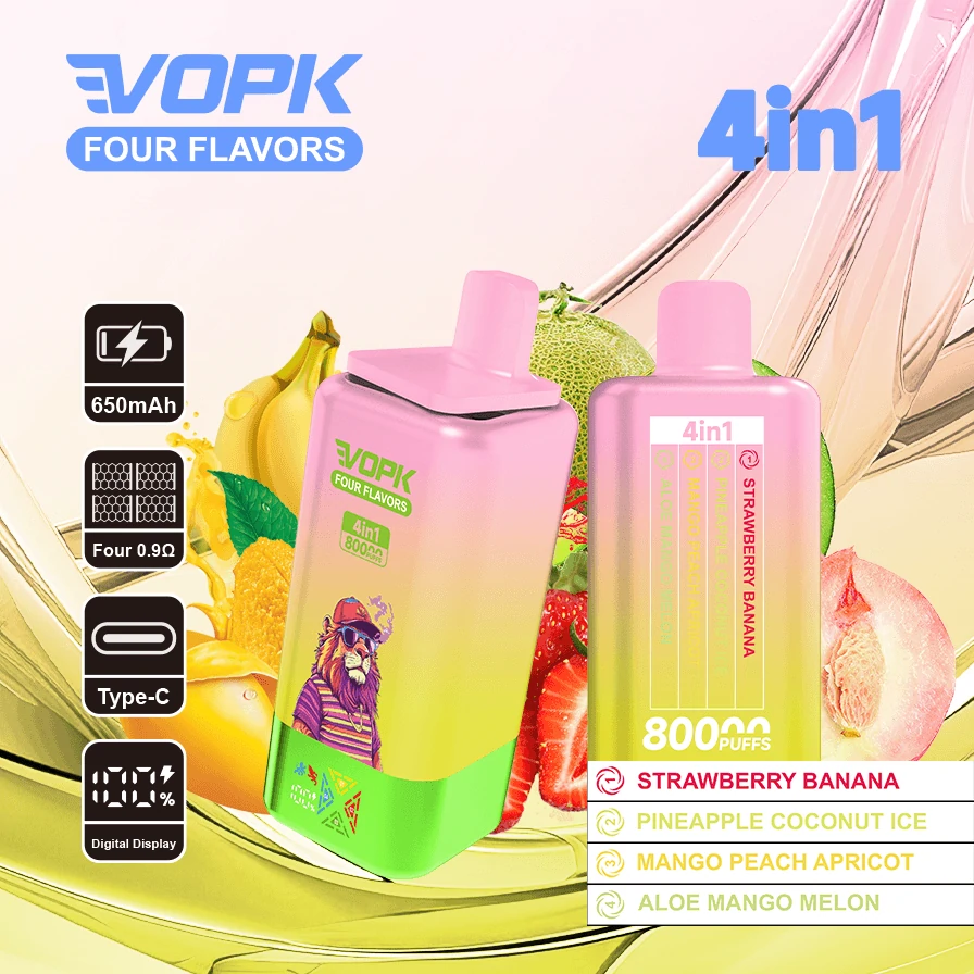 Vopk 80000パフ 4-in-1 使い捨て電子タバコ 画像9