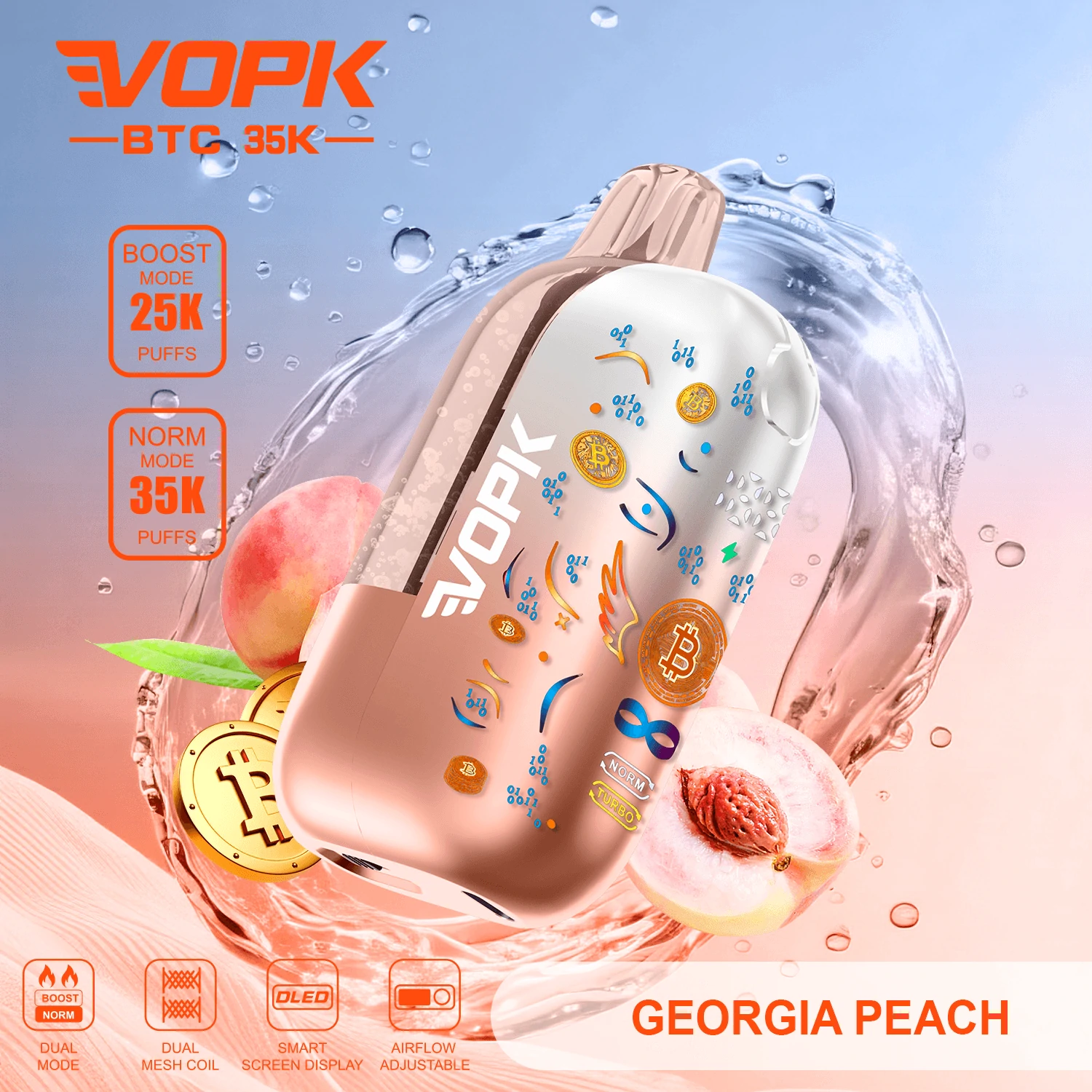 VOPK BTC 35000パフ 使い捨て電子タバコ 画像2
