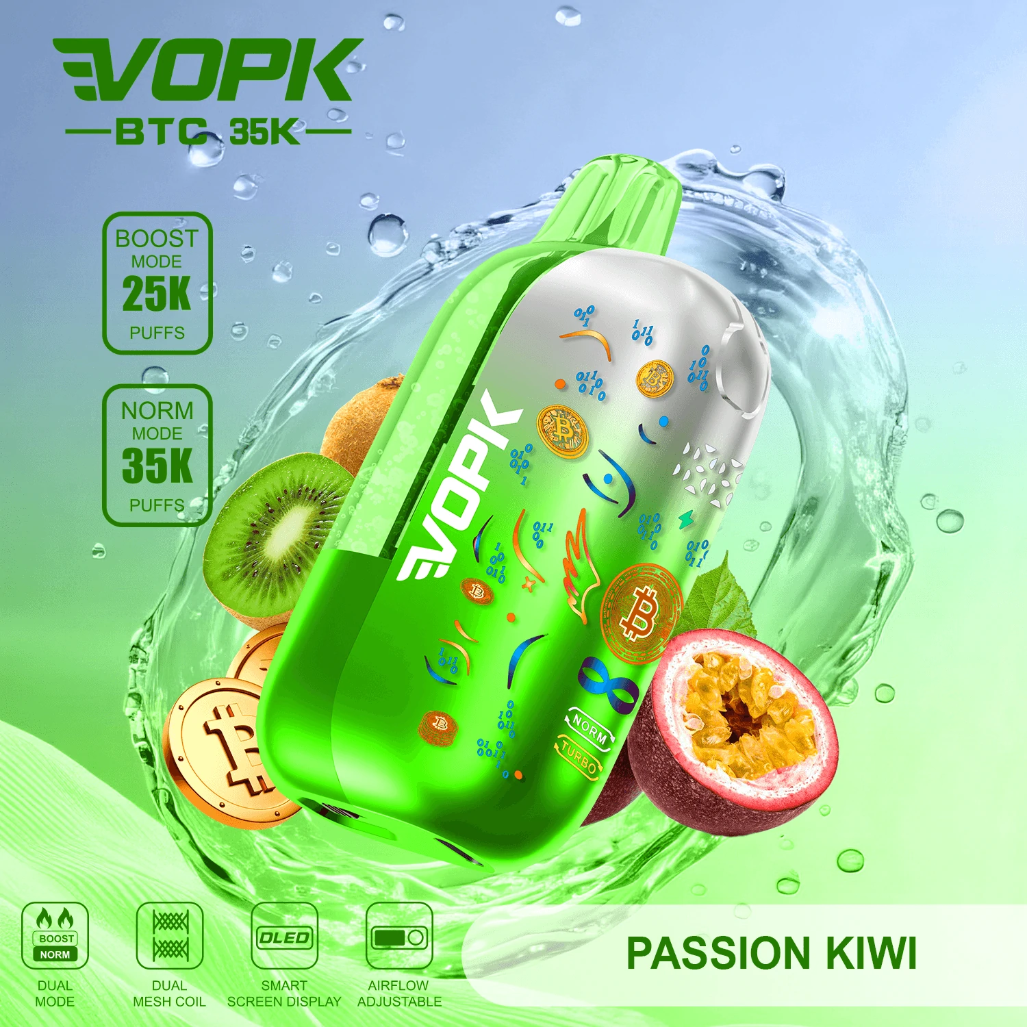 VOPK BTC 35000パフ 使い捨て電子タバコ 画像3