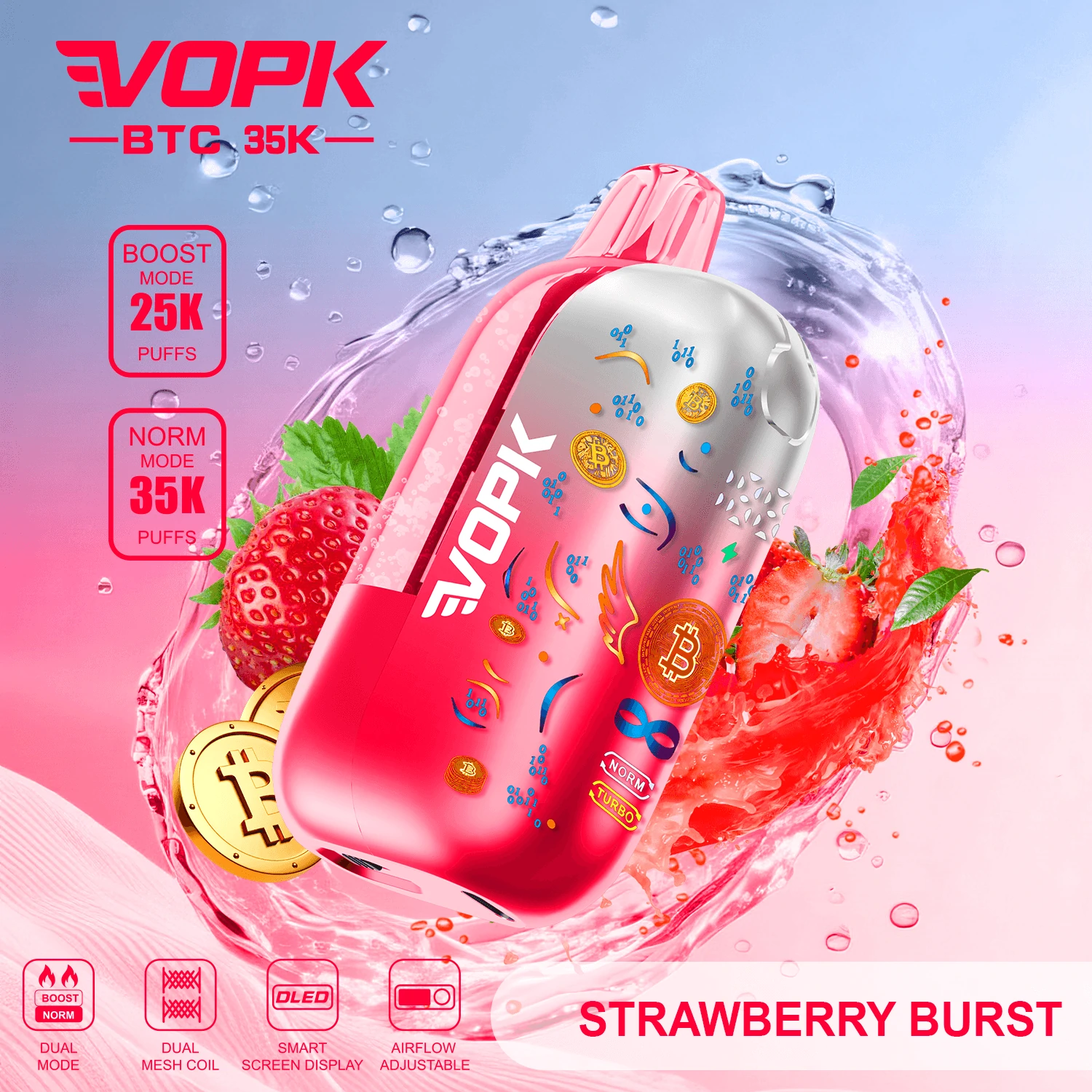 VOPK BTC 35000パフ 使い捨て電子タバコ 画像6
