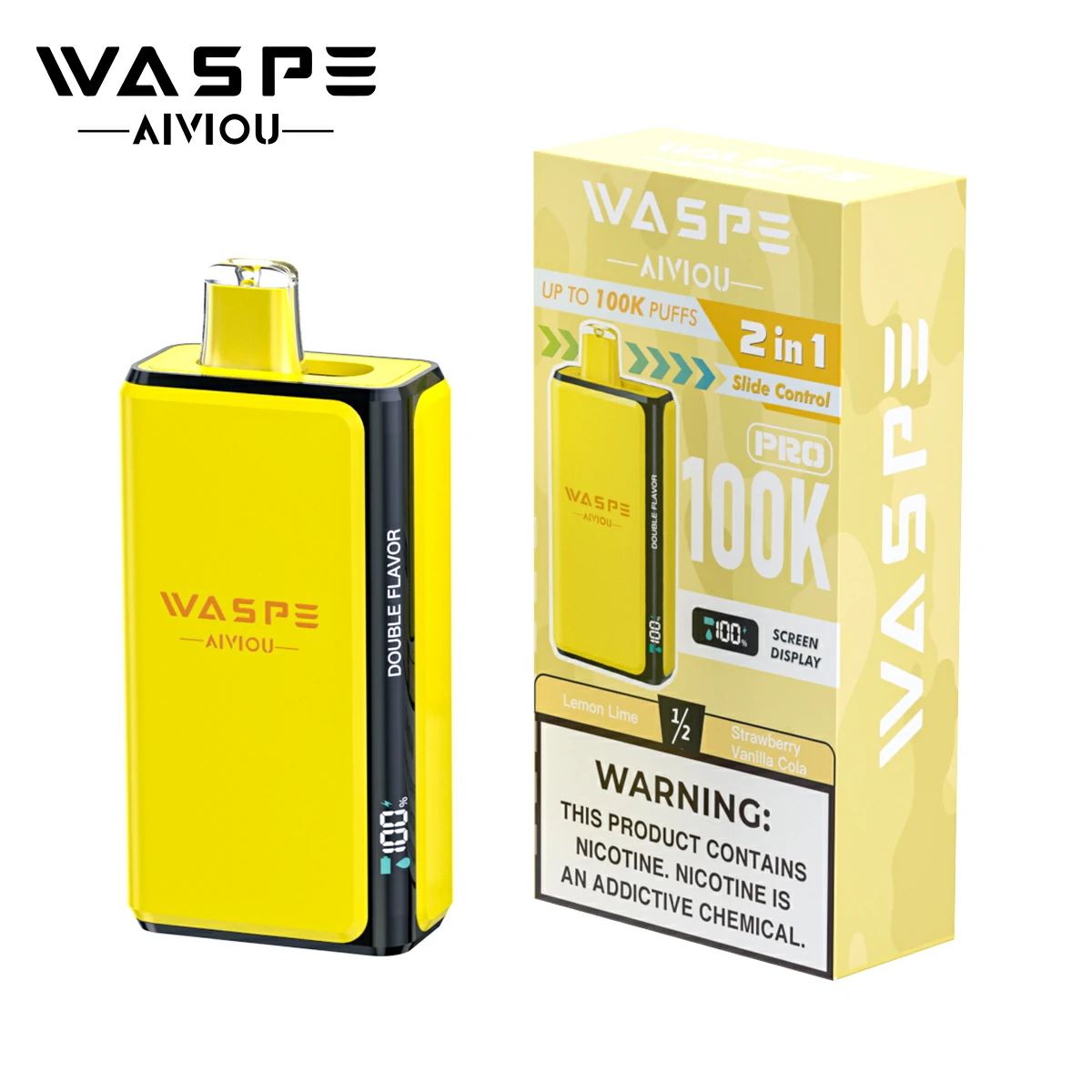 WASPE Pro 100000パフ 2-in-1 使い捨て電子タバコ 画像10