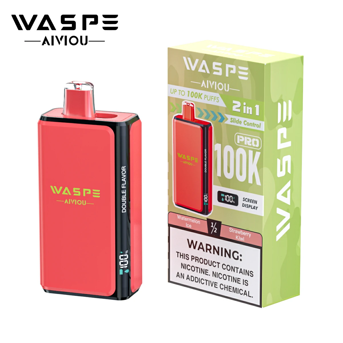 WASPE Pro 100000パフ 2-in-1 使い捨て電子タバコ 画像8