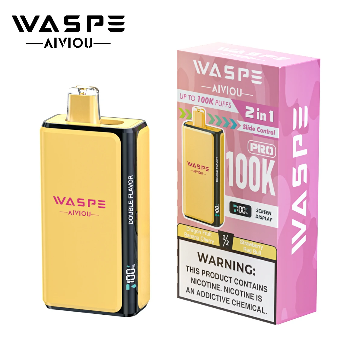 WASPE Pro 100000パフ 2-in-1 使い捨て電子タバコ 画像5