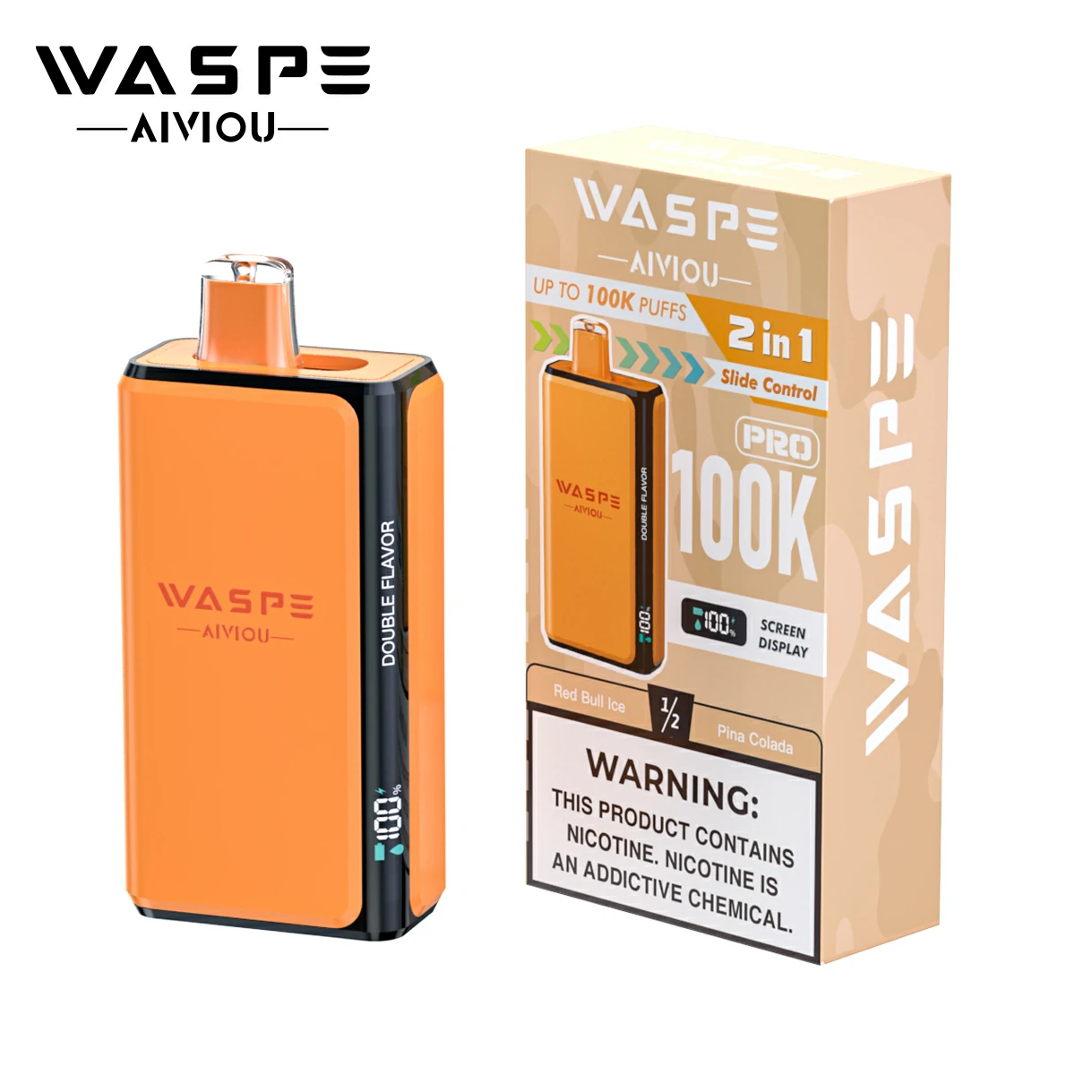 WASPE Pro 100000パフ 2-in-1 使い捨て電子タバコ 画像4