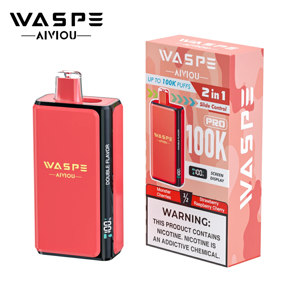 WASPE Pro 100000パフ 2-in-1 使い捨て電子タバコ 画像7