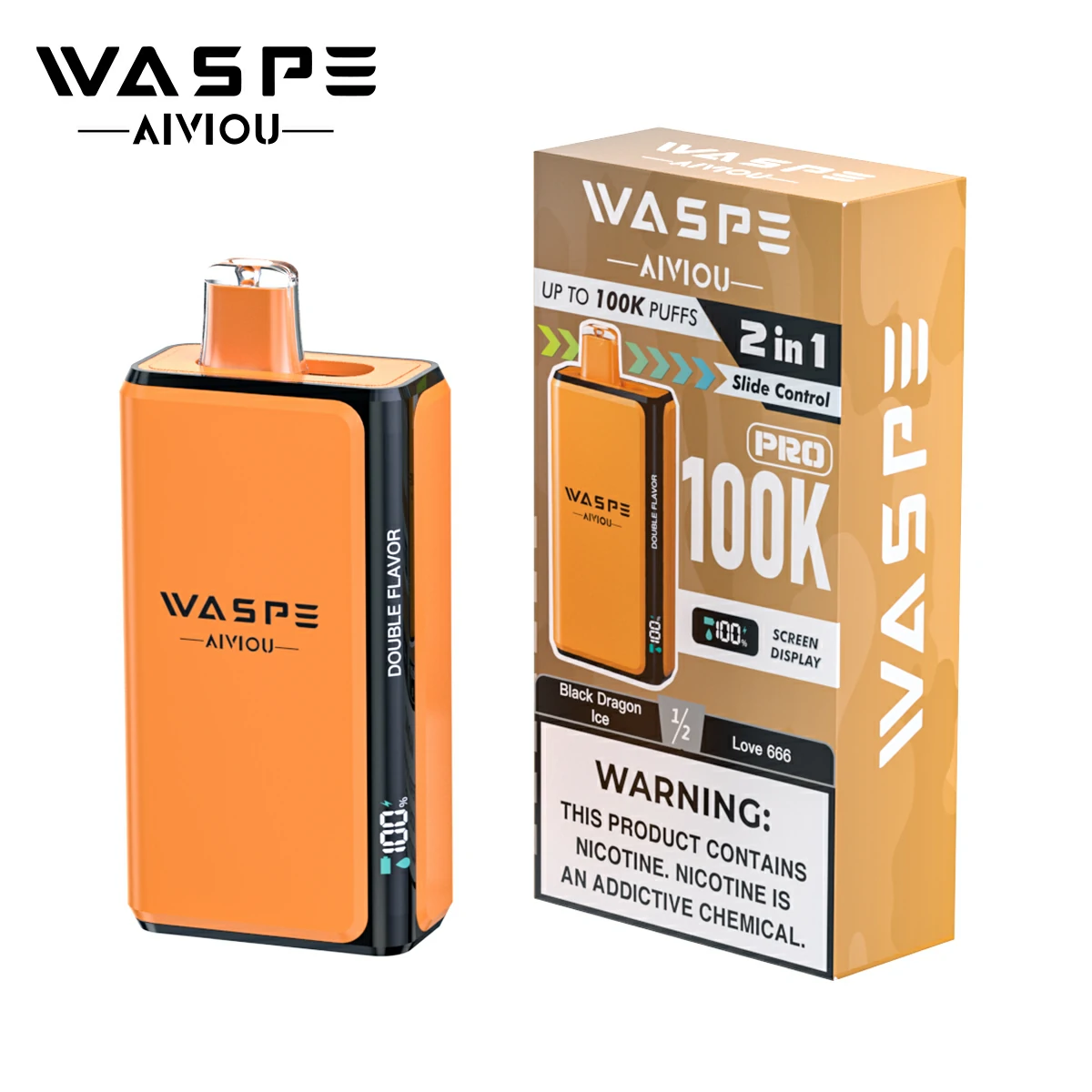 WASPE Pro 100000パフ 2-in-1 使い捨て電子タバコ 画像6