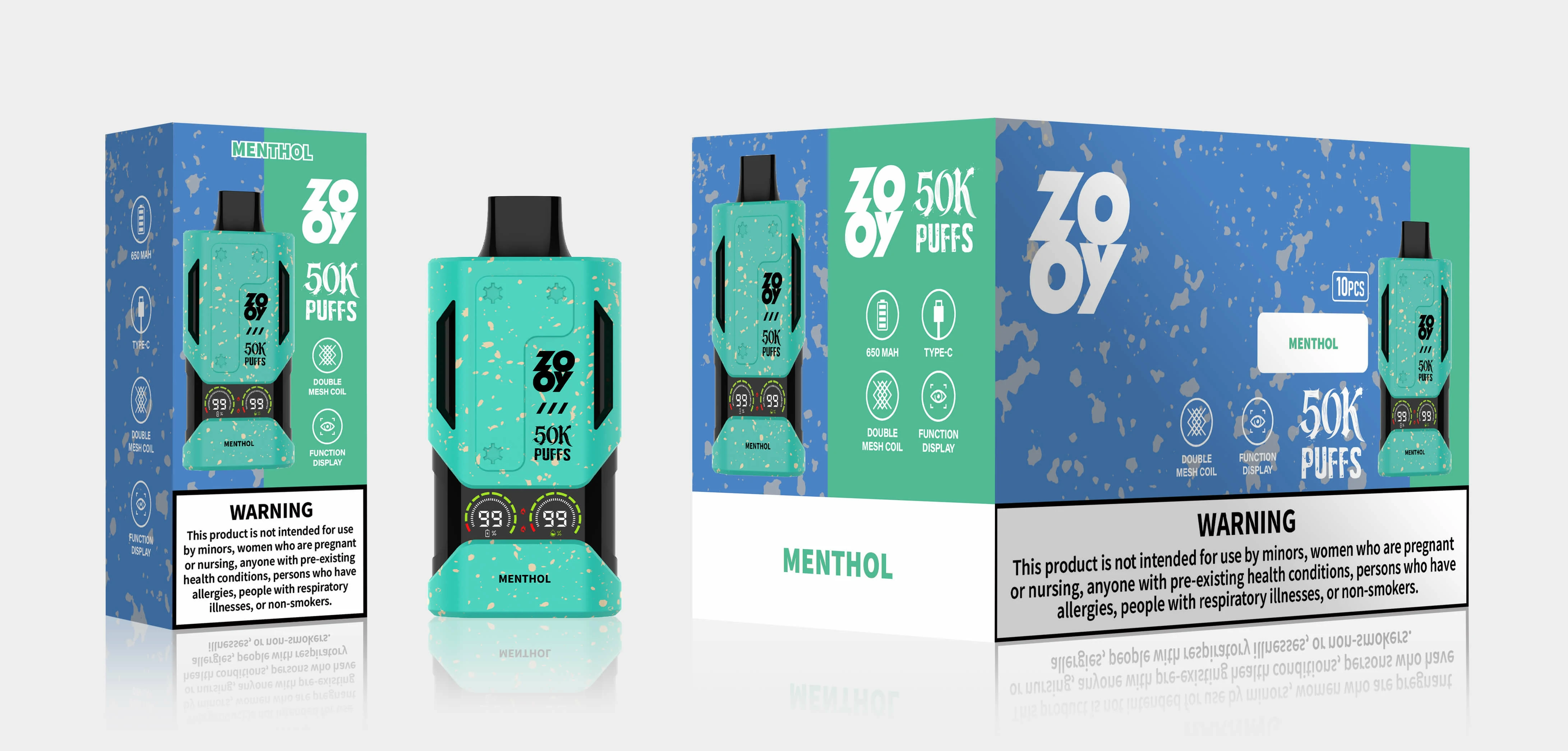 ZOOY Mecha 50000パフ 使い捨て電子タバコ 画像4